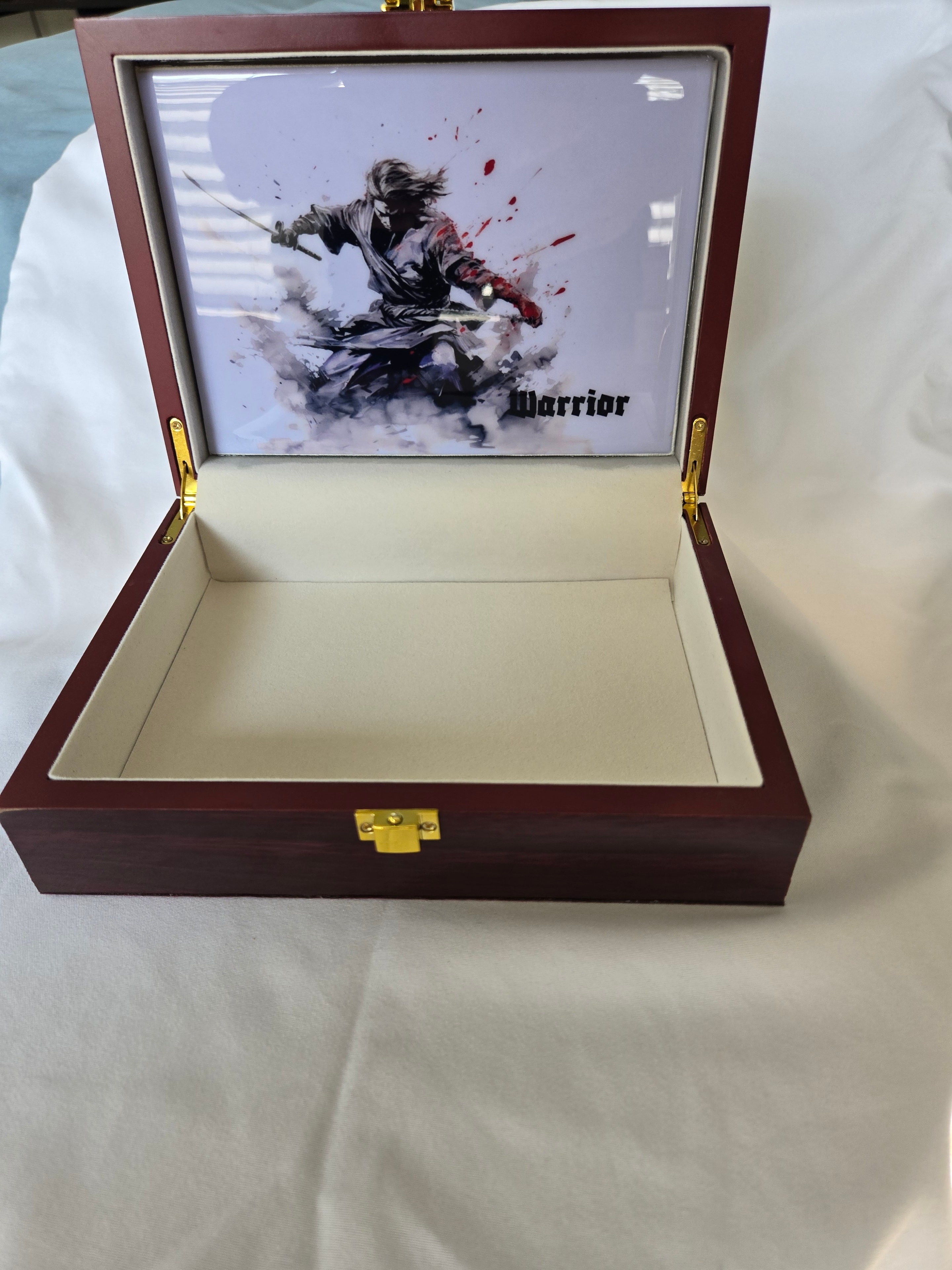 Sleek & Alluring box — open with custom lid photo
